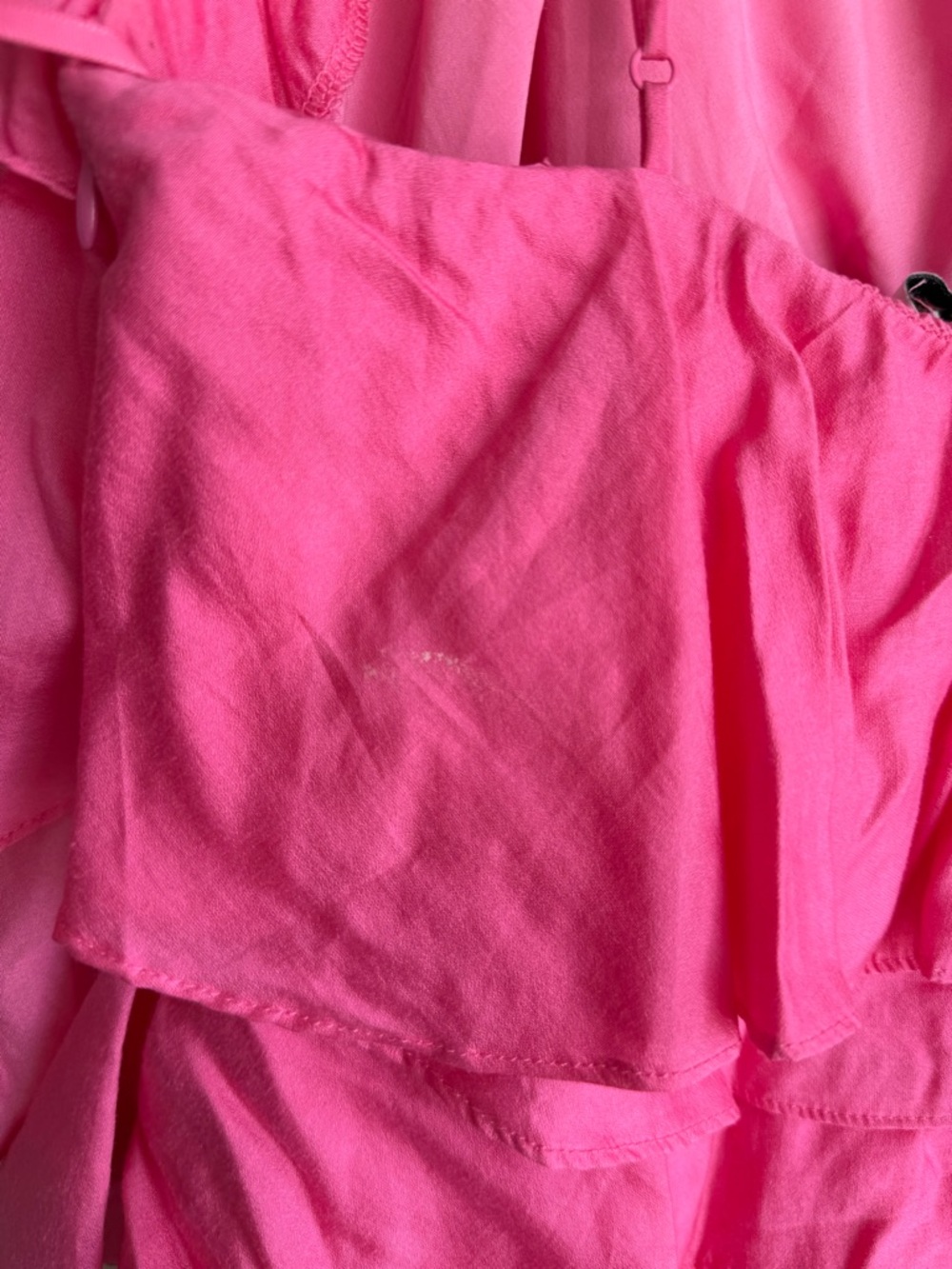 DO+BE One Shoulder Pink Ruffle Mini Dress - Picture 4 of 5